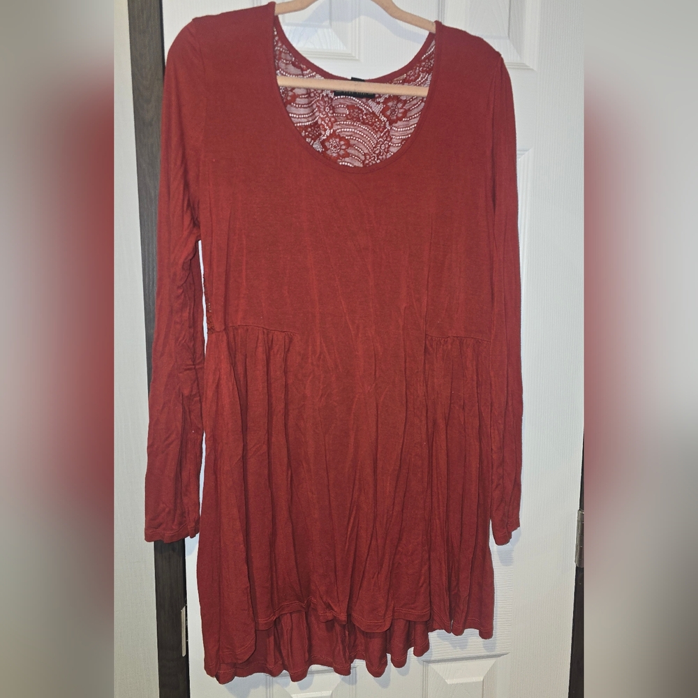 Forever 21 Rust Lace Top